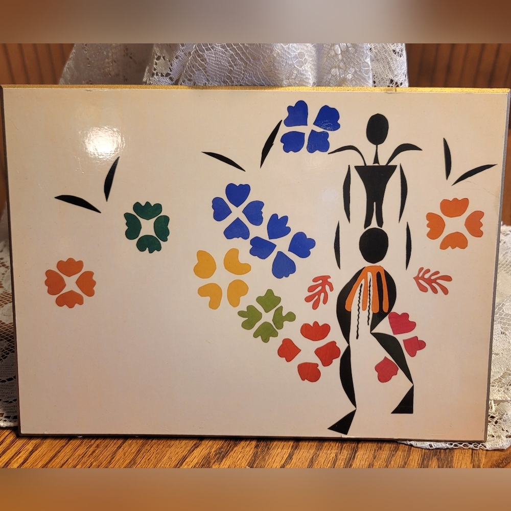 VTG MCM Henri Matisse La Negresse Plaque